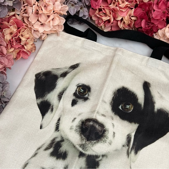 Eco-Friendly Beautiful Dalmatian Puppy Dog Folding Tote Bag - Picture 8 of 14